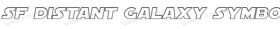 SF Distant Galaxy Symbols字体转换